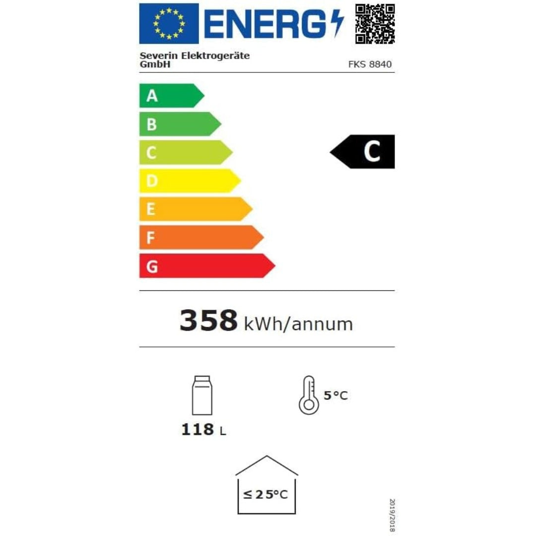 SEVERIN FKS8840 Frigorifero per Bottiglie Luci Led Serratura Integrata cm. 84 x 54