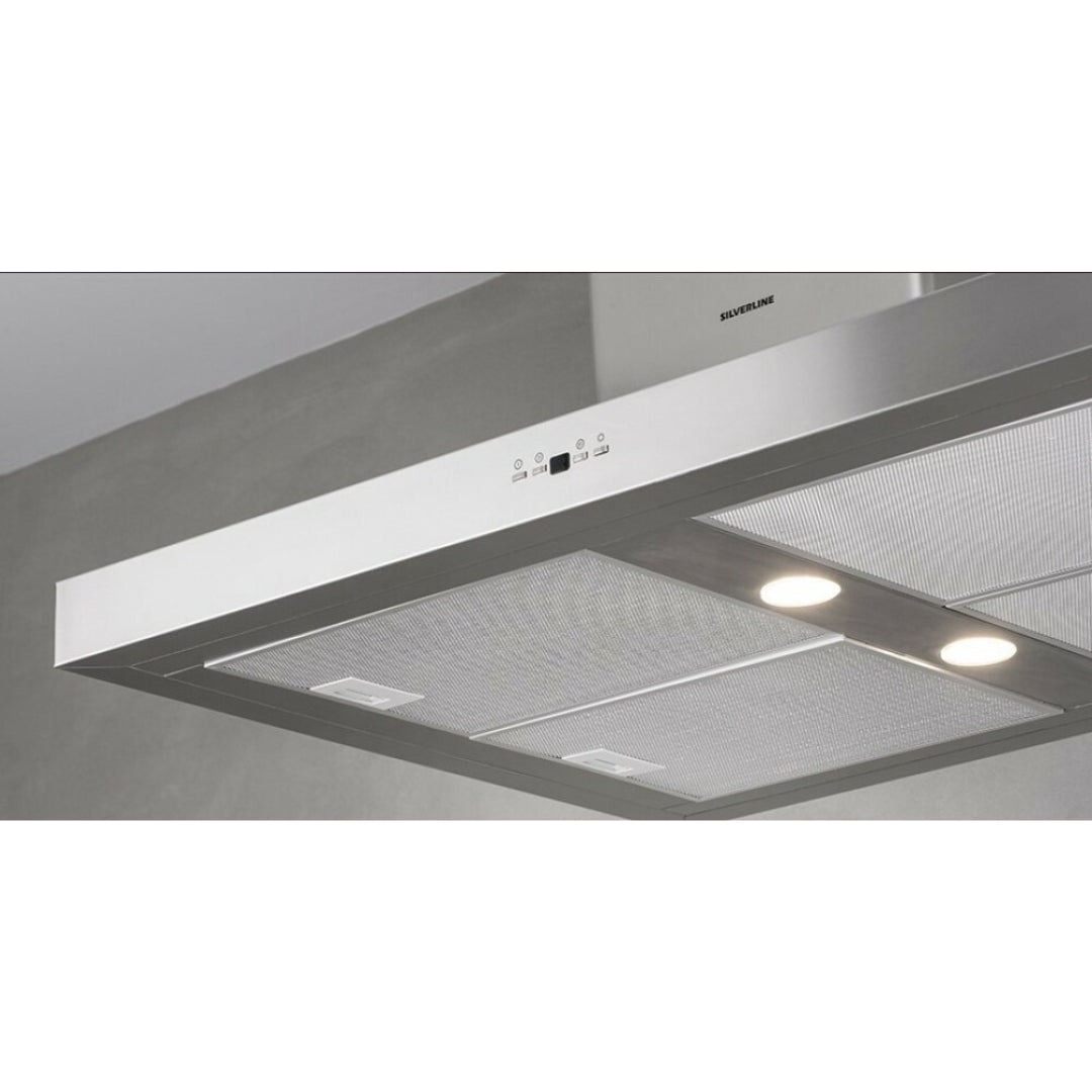 SILVERLINE DROP CONTROL 4110.9.733.02 Cappa a Isola Aspirante 5 Velocità Inox cm. 90 x 66