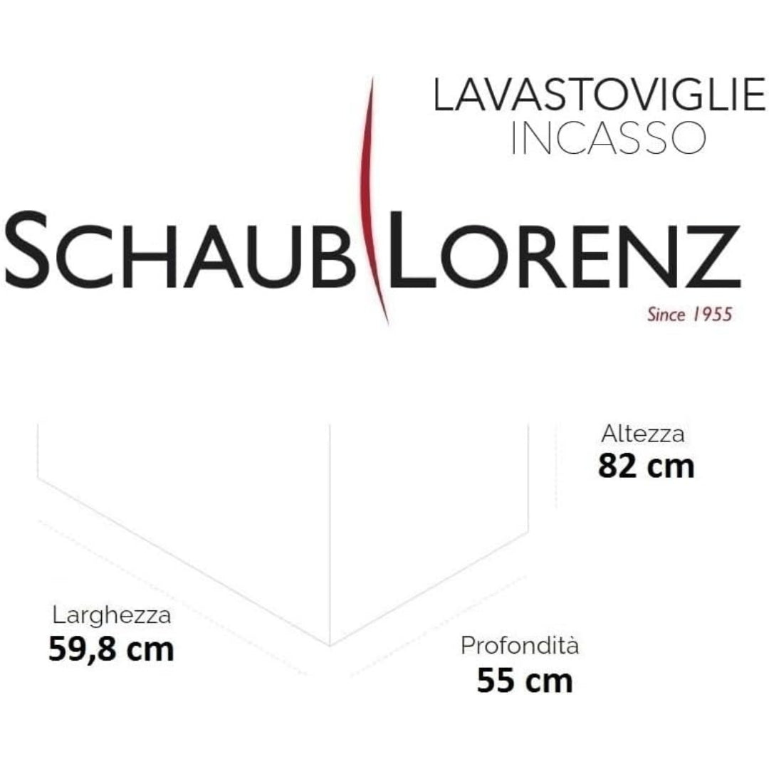 SCHAUB LORENZ SVDW1351 Lavastoviglie Incasso 13 Coperti Classe E 49 dB 5 Prgogrammi Sliding Doors cm. 60 x 86