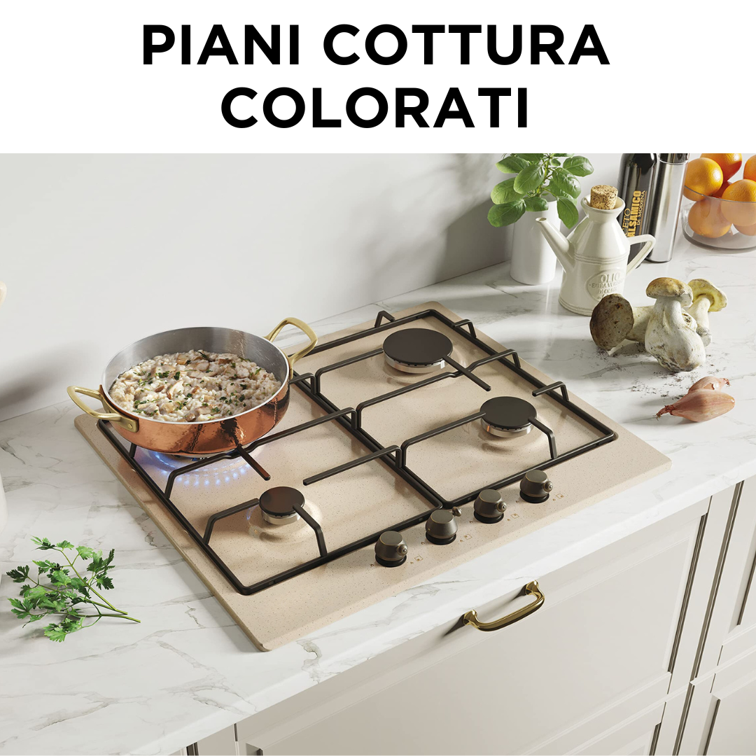 Piani cottura gas colorati