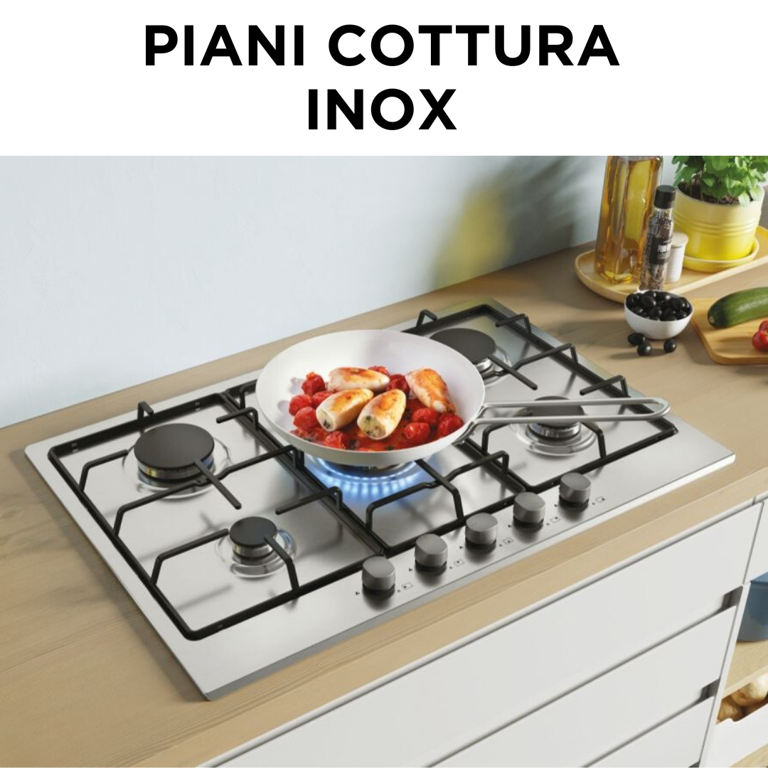 Piani cottura gas inox