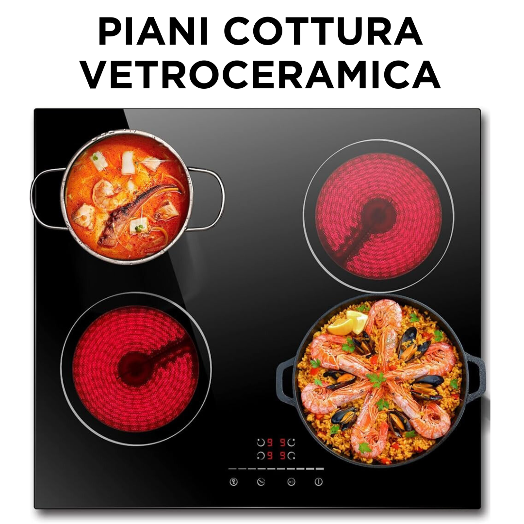 Piani cottura elettrici vetroceramica