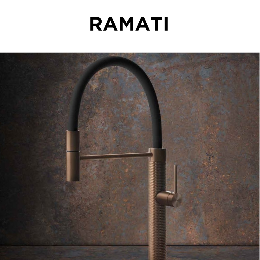 Monocomando con doccia tubo in silicone ramati