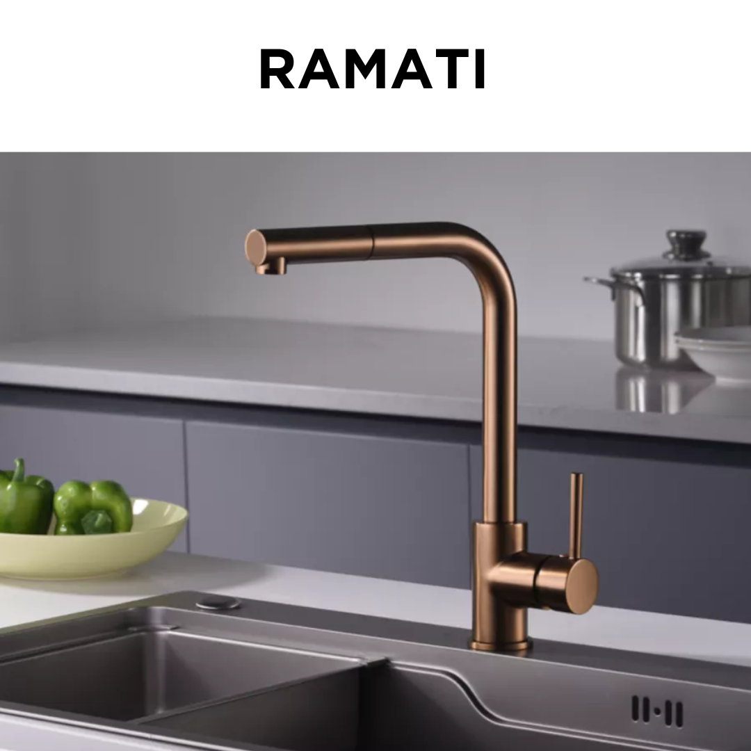 Monocomando con doccetta estraibile ramati