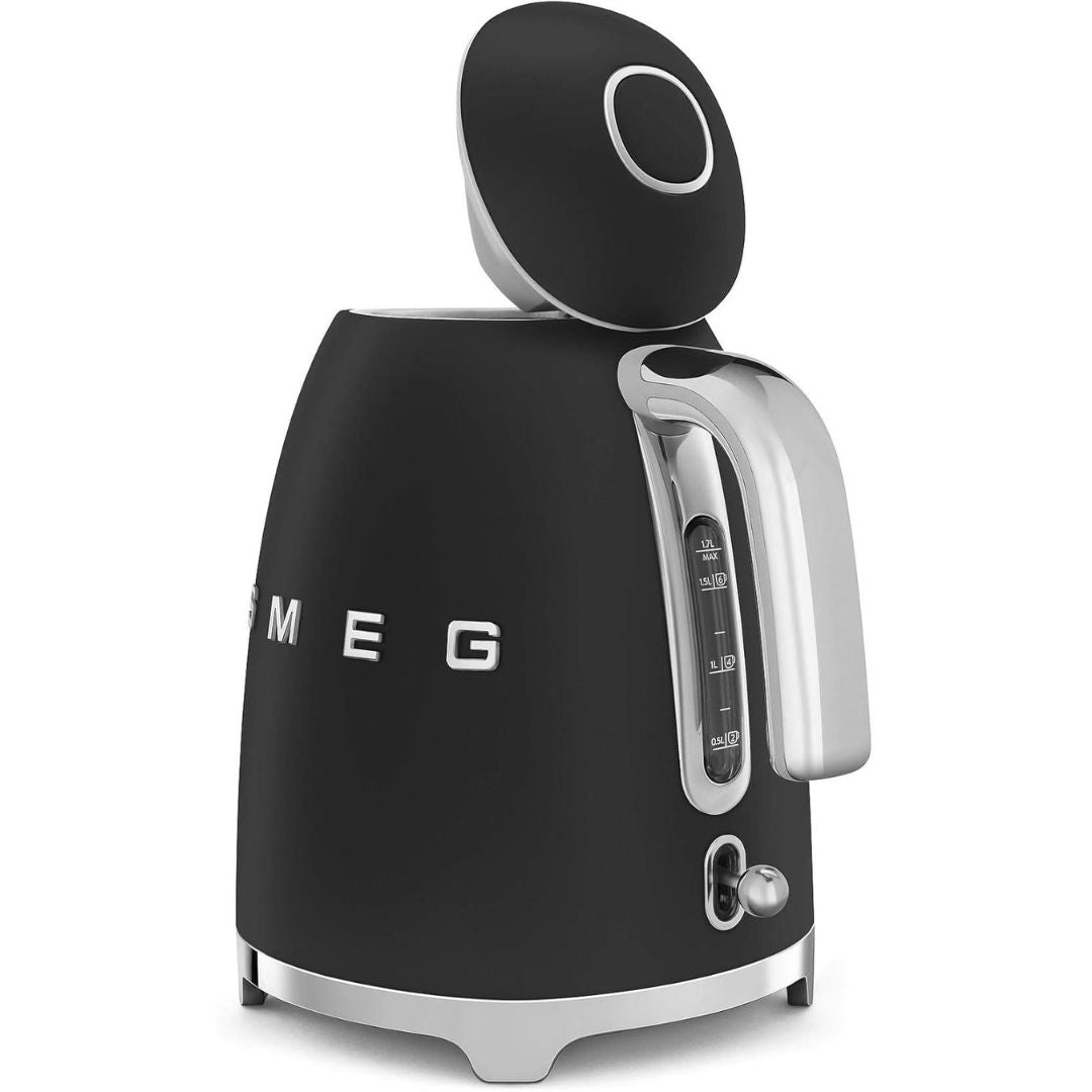 SMEG KLF03BLMEU Bollitore Elettrico Nero 1,7 L Style 50’s Manico Ergonomico
