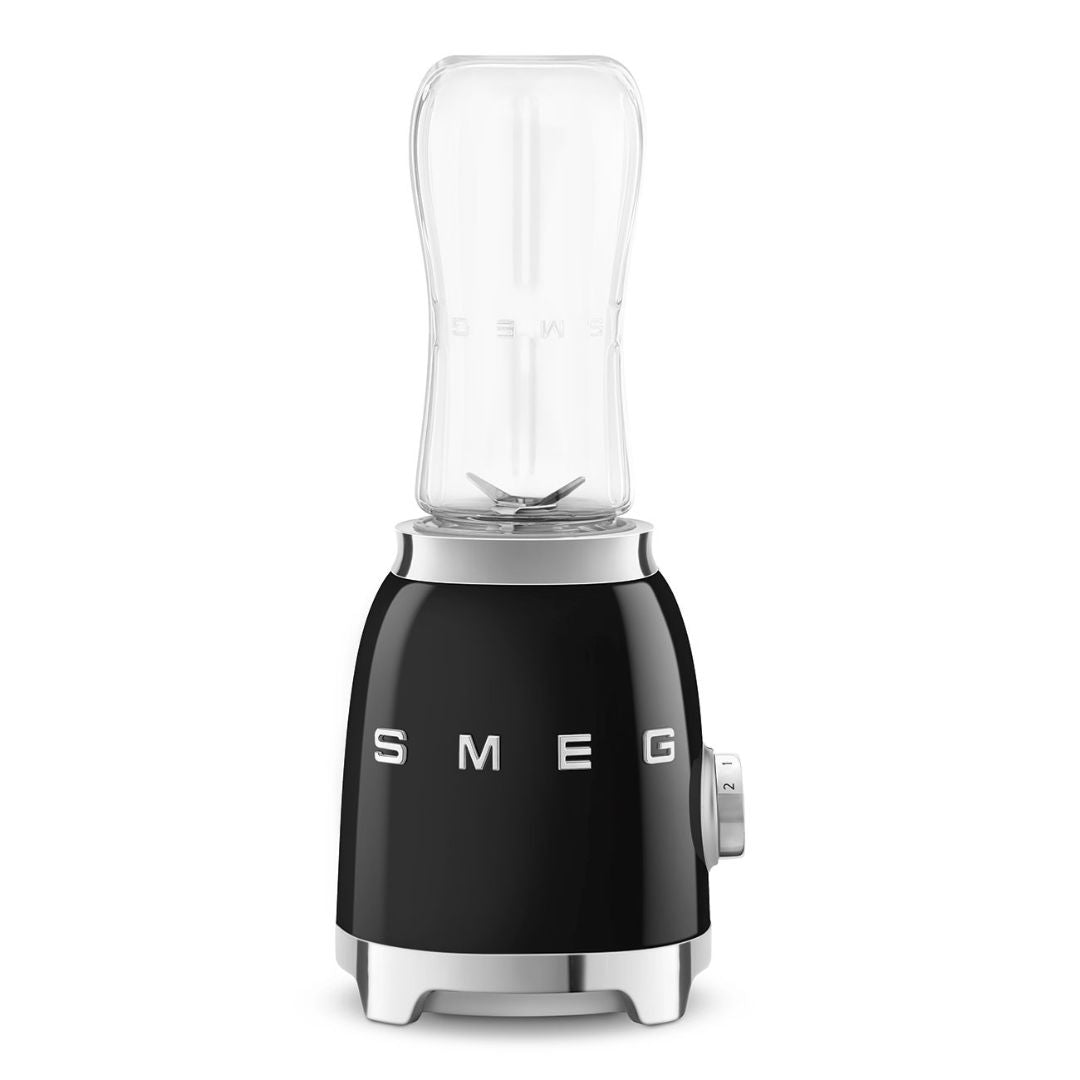 SMEG PED PBF01BLEU Frullatore Compatto da Tavolo Multifunzione 2 Velocità Antiscivolo 300W Nero