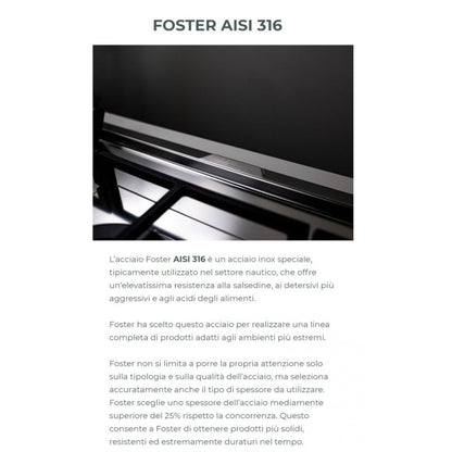 Foster Marine Skin 8424100 Miscelatore Inox Satinato Girevole Doccia Estraibile