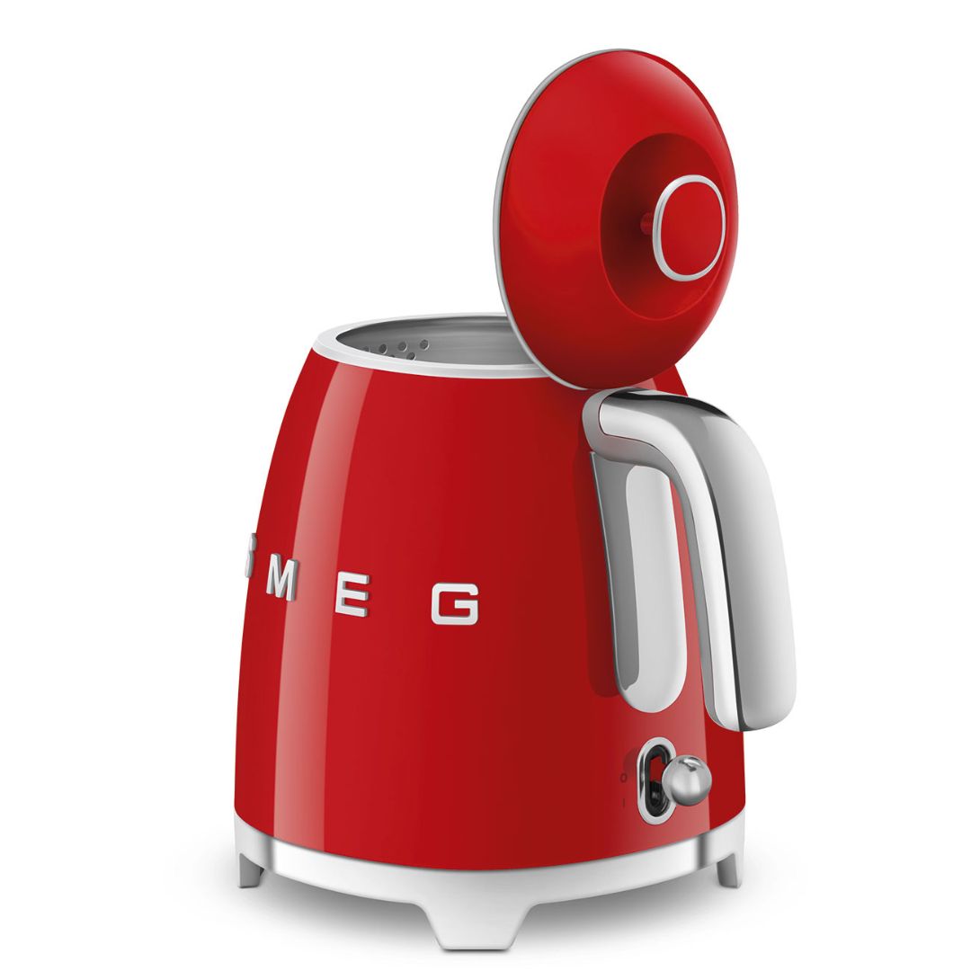 SMEG KLF05RDEU Bollitore Elettrico Rosso Mini 0,8 L Estetica 50’s Style