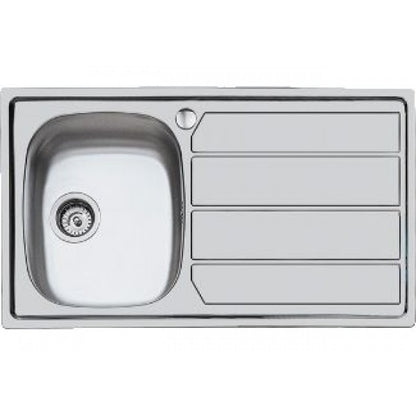 Foster S1000 1186162 Lavello Vasca Sinistra Gocciolatoio Destra Inox 86X50 cm