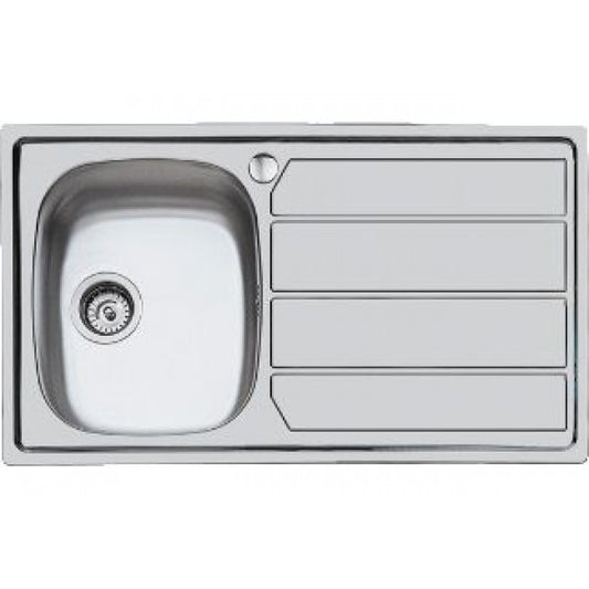 Foster S1000 1186162 Lavello Vasca Sinistra Gocciolatoio Destra Inox 86X50 cm