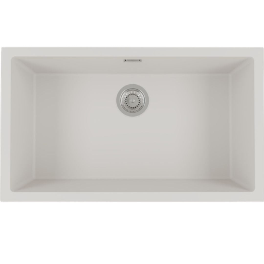 FOSTER GRANIT LINE 1778001 Lavello 1 Vasca Quarzo Bianco Sopratop/Sottotop cm. 78 x 46