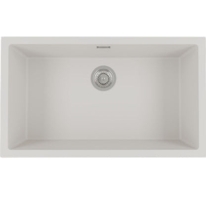 FOSTER GRANIT LINE 1778001 Lavello 1 Vasca Quarzo Bianco Sopratop/Sottotop cm. 78 x 46