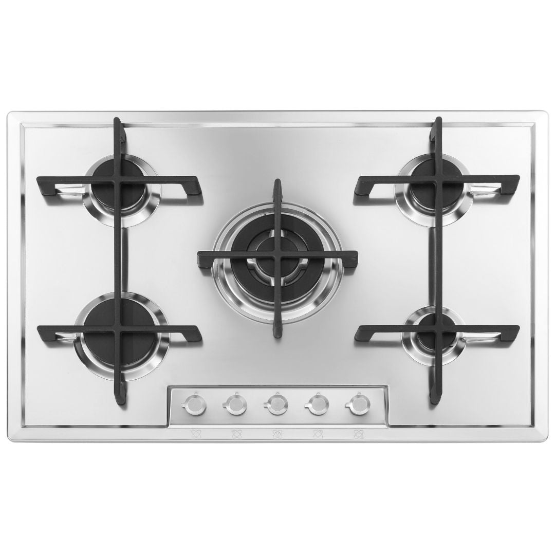 FOSTER VERONIKA 7067062 Piano Cottura a Gas 5 Bruciatori Acciaio Inox cm. 76 x 50