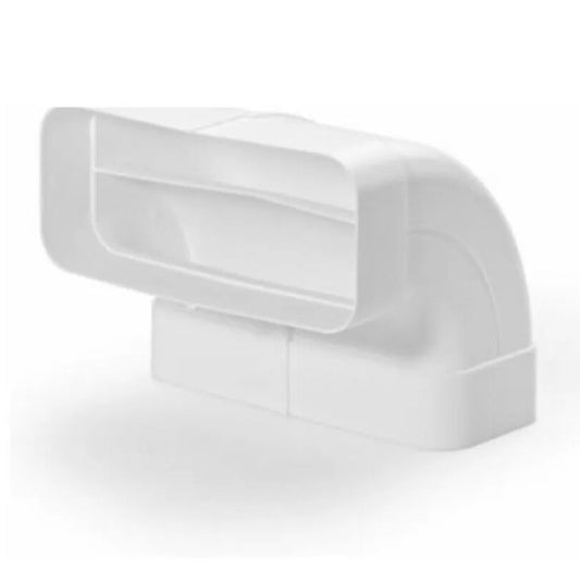 FOSTER 9700535 Connettore Angolo 90° Rettangolare Bianco per Cappe Verticale