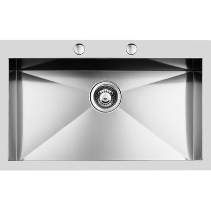 Foster Quadra 1229050 Lavello Incasso Filotop Acciaio Inox Spazzolato 1 Vasca cm. 83 x 50