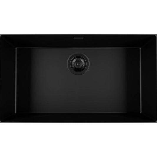 FOSTER GRANIT LINE 1778003 Lavello 1 Vasca Quarzo Composito Nero cm. 78 x 46