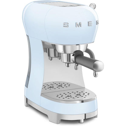 SMEG ECF02PBEU Macchina Caffè Espresso Manuale Thermoblock 4 Funzioni 1L Azzurro