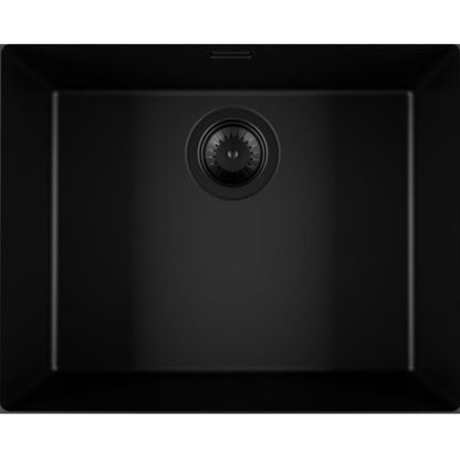 FOSTER GRANIT LINE 1753003 Lavello 1 Vasca in Quarzo Composito Black Sopratop/Sottotop 53 X 41 cm