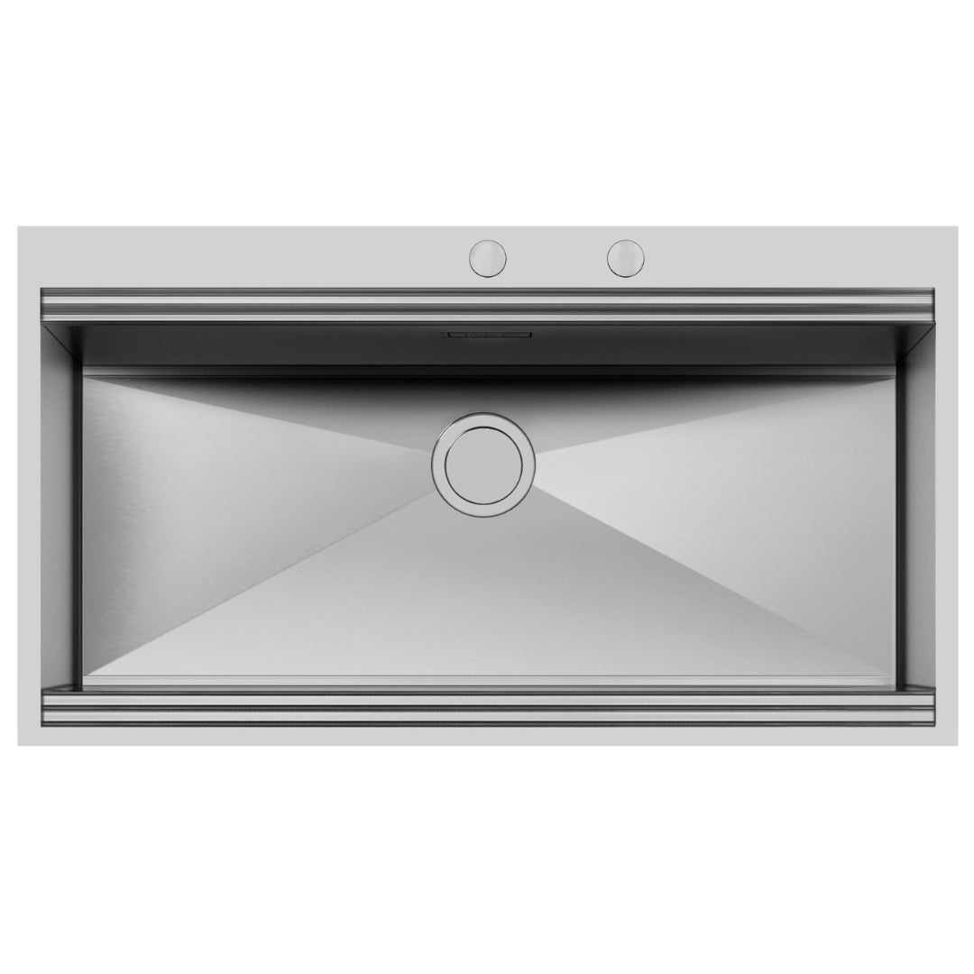 Foster Milano 1017050 Lavello 1 Vasca Incasso Filotop Acciaio Inox Spazzolato cm. 102 x 56