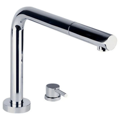FOSTER ARSENIO 8471000 Miscelatore Monocomando Cucina Sottofinestra Cromato con Canna Up&Down Estraibile e Comando Remoto