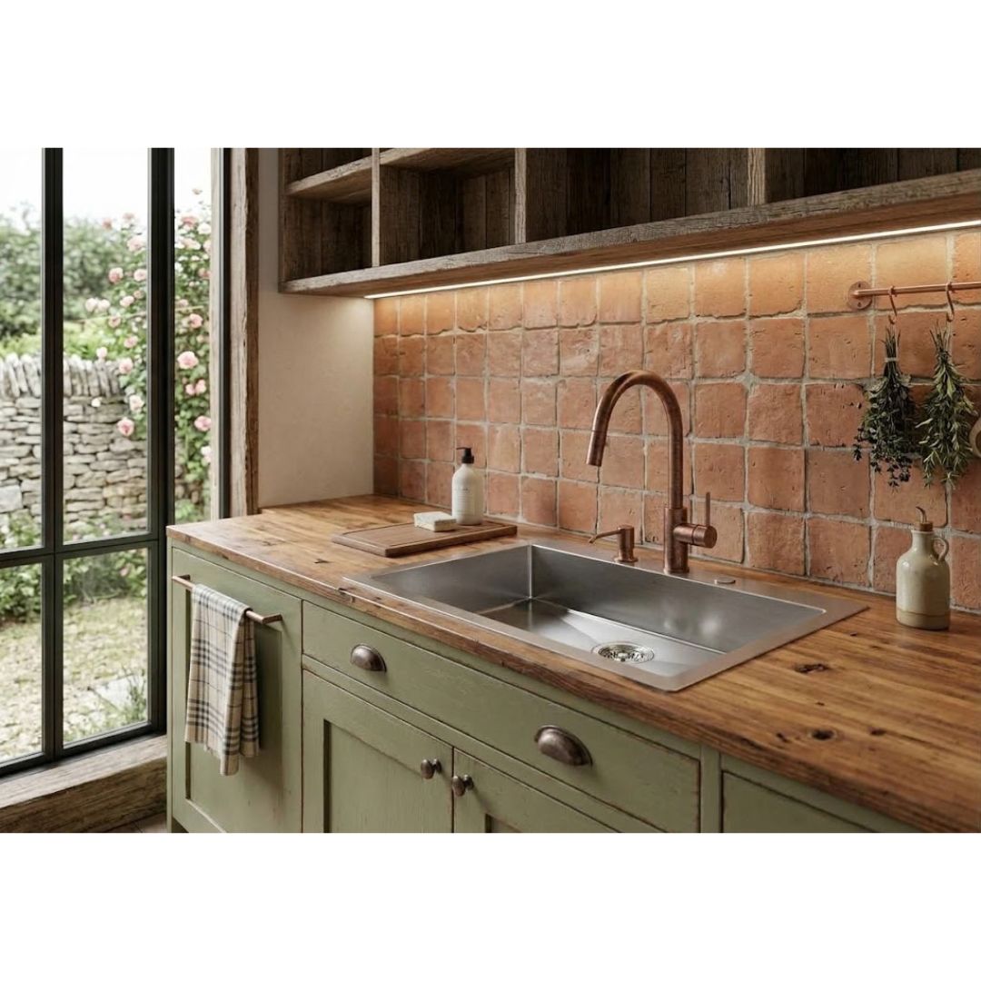 Foster Quadra 1229050 Lavello Incasso Filotop Acciaio Inox Spazzolato 1 Vasca cm. 83 x 50