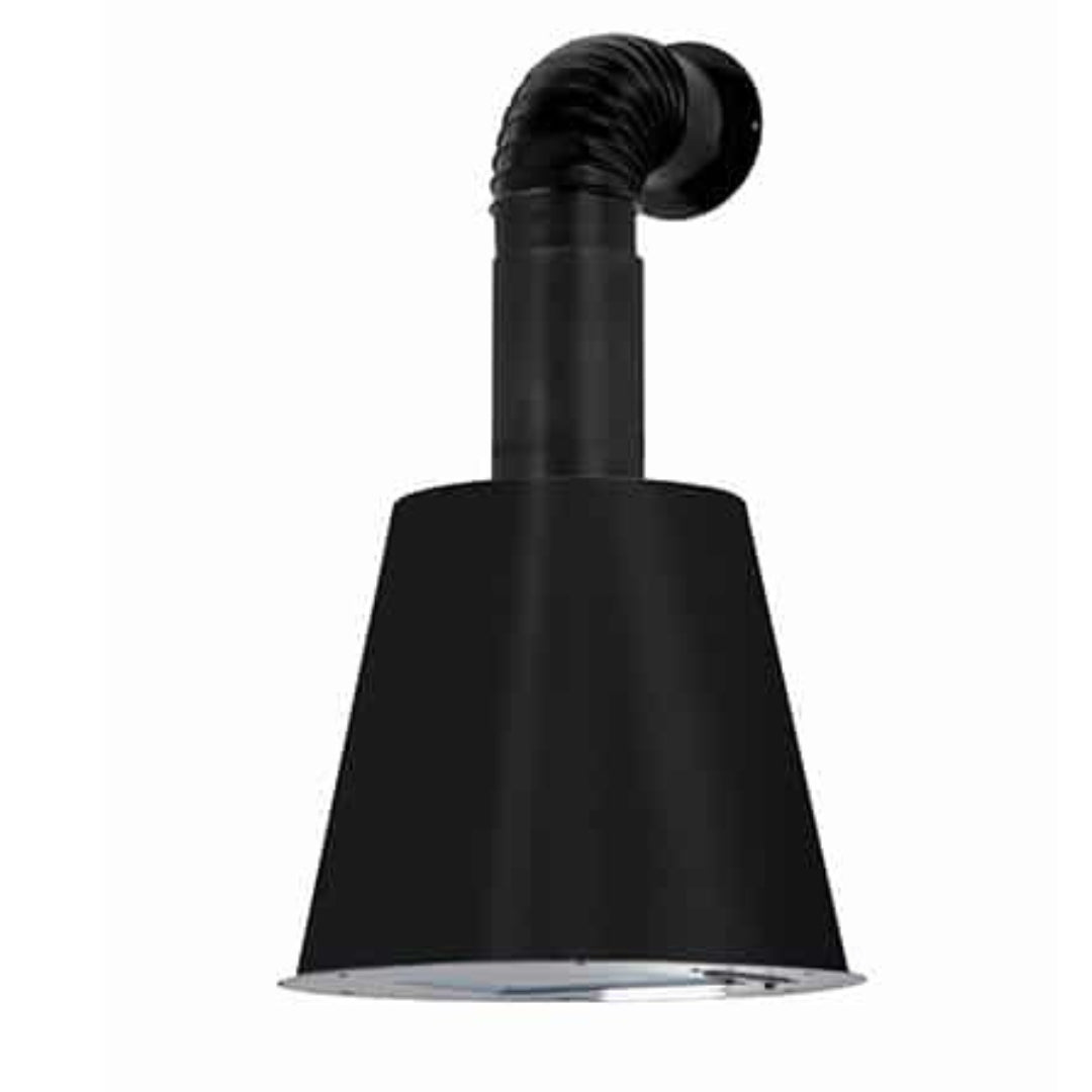 ELLECI KGPURO40M Urban Cappa Cucina Aspirante a Parete Larghezza Ø 45 cm Nero