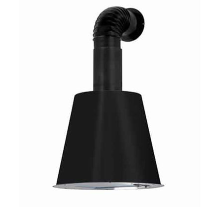 ELLECI KGPURO40M Urban Cappa Cucina Aspirante a Parete Larghezza Ø 45 cm Nero