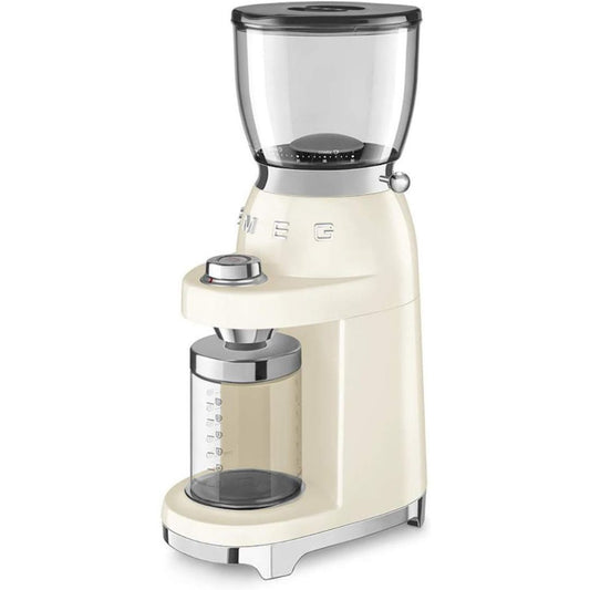 SMEG CGF01CREU Macinacaffè Elettrico 30 Livelli Macinatura Antistatico 150W Crema