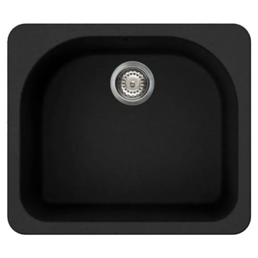 ELLECI FOX 180 LGF18059BTP Lavello da Incasso 1 Vasca Granitek Antracite cm 60 x 52