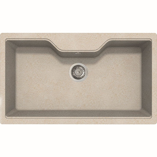 ELLECI FOX 360 LGF36051 Lavello da Incasso 1 Vasca Granitek Avena cm. 86 x 50