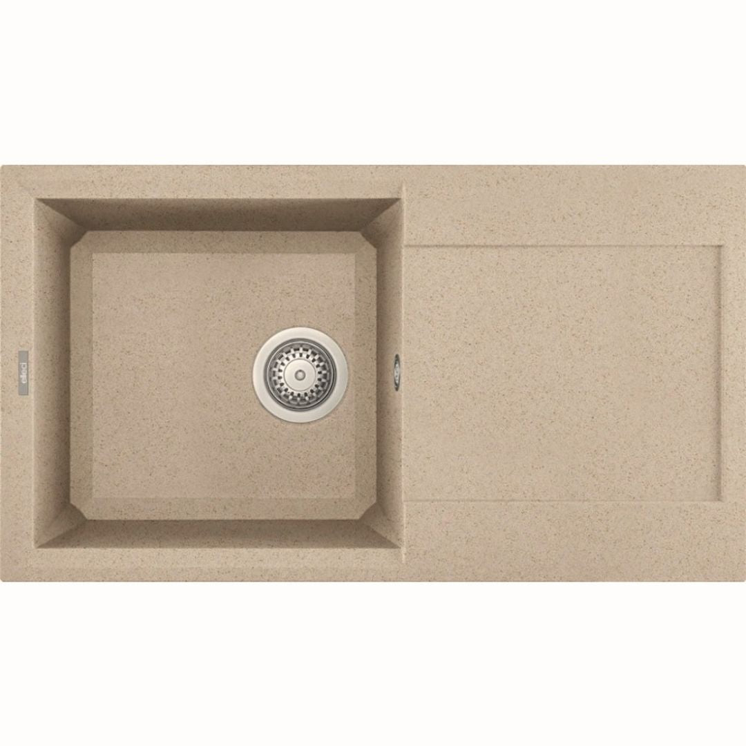 ELLECI EASY 290 LGY29051 Lavello 1 Vasca con Gocciolatoio Reversibile Sopratop Granitek Avena 51 mm. 780 x 435
