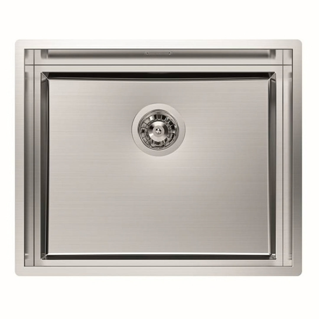 Foster Quadra Evo 1255050 Lavello Incasso 1 Vasca Inox Sopratop/Filotop cm. 57 x 47