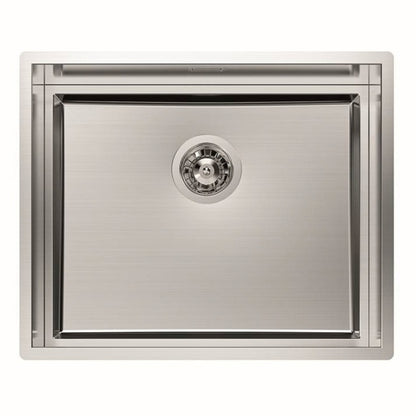 Foster Quadra Evo 1255050 Lavello Incasso 1 Vasca Inox Sopratop/Filotop cm. 57 x 47