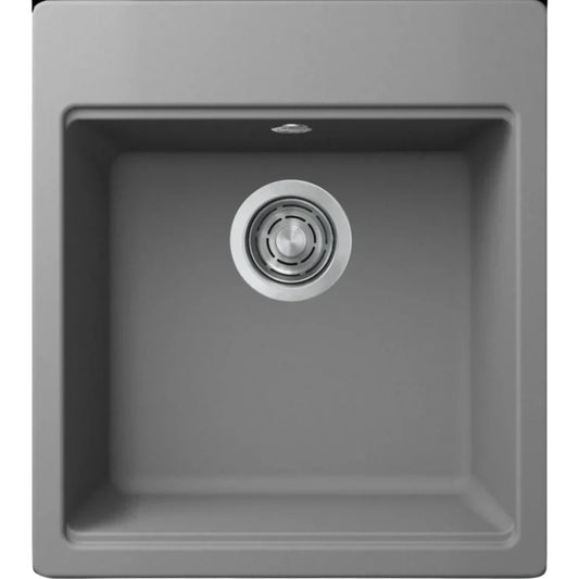 Elleci Time 102 LG210248 Lavello da Incasso Sopratop Monovasca Granitek Cemento cm. 45 X 51