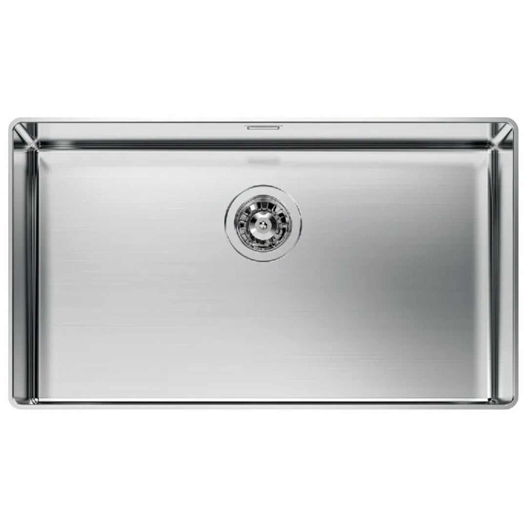 Foster Phantom 4371001 Lavello 1 Vasca Incasso Filotop Acciaio Inox Spazzolato cm. 72 x 41