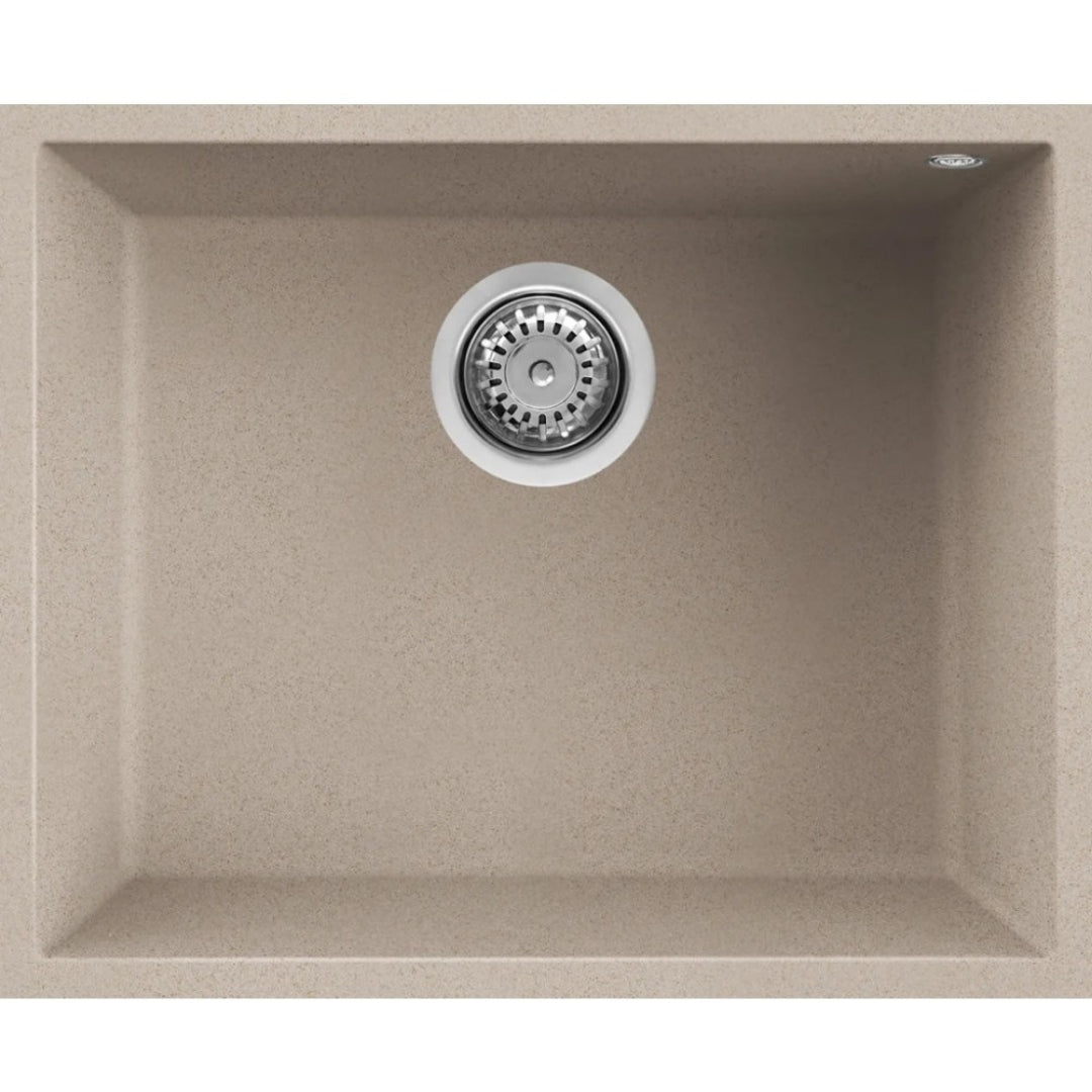 Elleci Quadra LGQ10551BSO Lavello Incasso Sottotop 1 Vasca Avena Granitek cm. 54x44