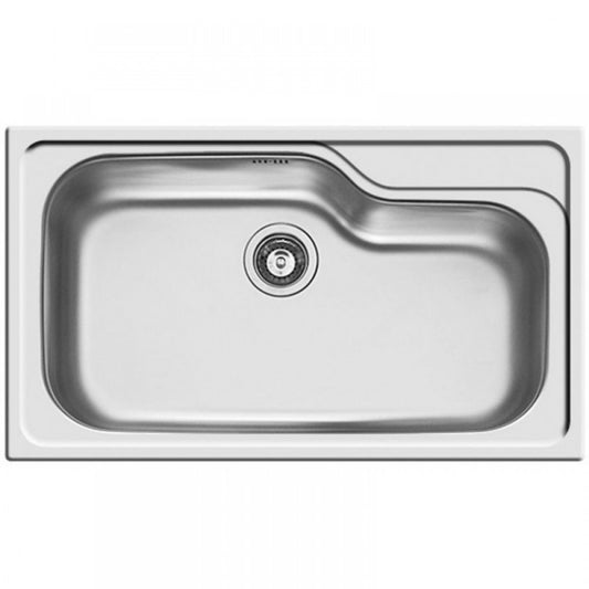ELLECI LIK360SAC Sky 360 Lavello Incasso 1 Vasca Acciaio Inox Sopratop cm. 84 x 48