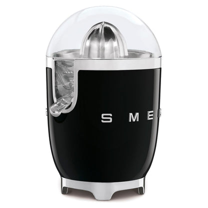 Smeg CJF11BLEU Spremiagrumi Elettrico Nero Lucido 70W Inox Antigoccia 50’s Style