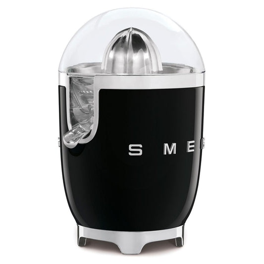 Smeg CJF11BLEU Spremiagrumi Elettrico Nero Lucido 70W Inox Antigoccia 50’s Style