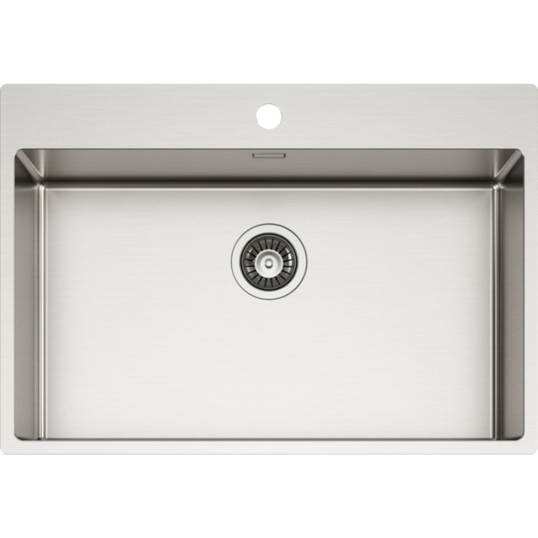 Elleci LIM700SAC Compass 700 Lavello da Incasso 1 Vasca Inox Satinato cm. 74 x 51