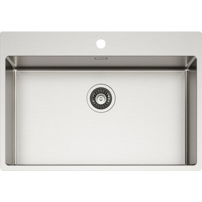 Elleci LIM700SAC Compass 700 Lavello da Incasso 1 Vasca Inox Satinato cm. 74 x 51