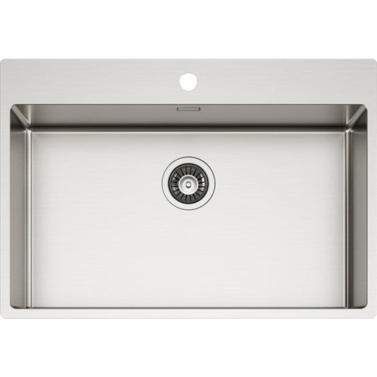 Elleci LIM700SAC Compass 700 Lavello da Incasso 1 Vasca Inox Satinato cm. 74 x 51