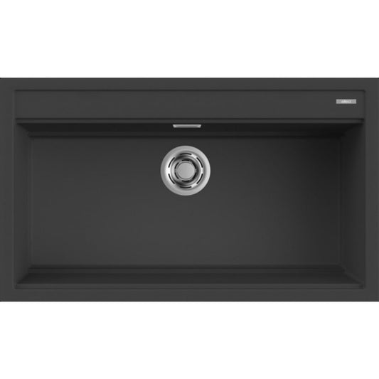 ELLECI BEST 360 LGB36059 Lavello da Incasso 1 Vasca Monovasca Sopratop Granitek Antracite cm. 86 x 51
