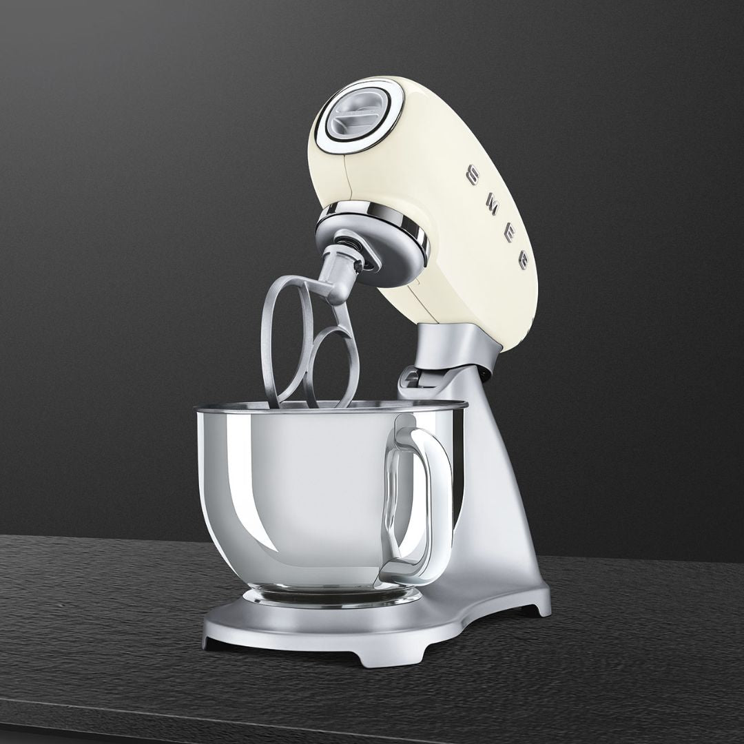SMEG SMF02CREU Impastatrice Planetaria 10 Velocità Smooth Start Crema