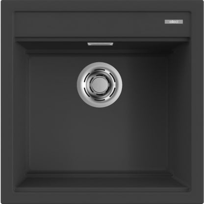 ELLECI BEST LGB10459 Lavello Incasso 1 Vasca Incasso Sopratop Antracite cm. 51 x 51