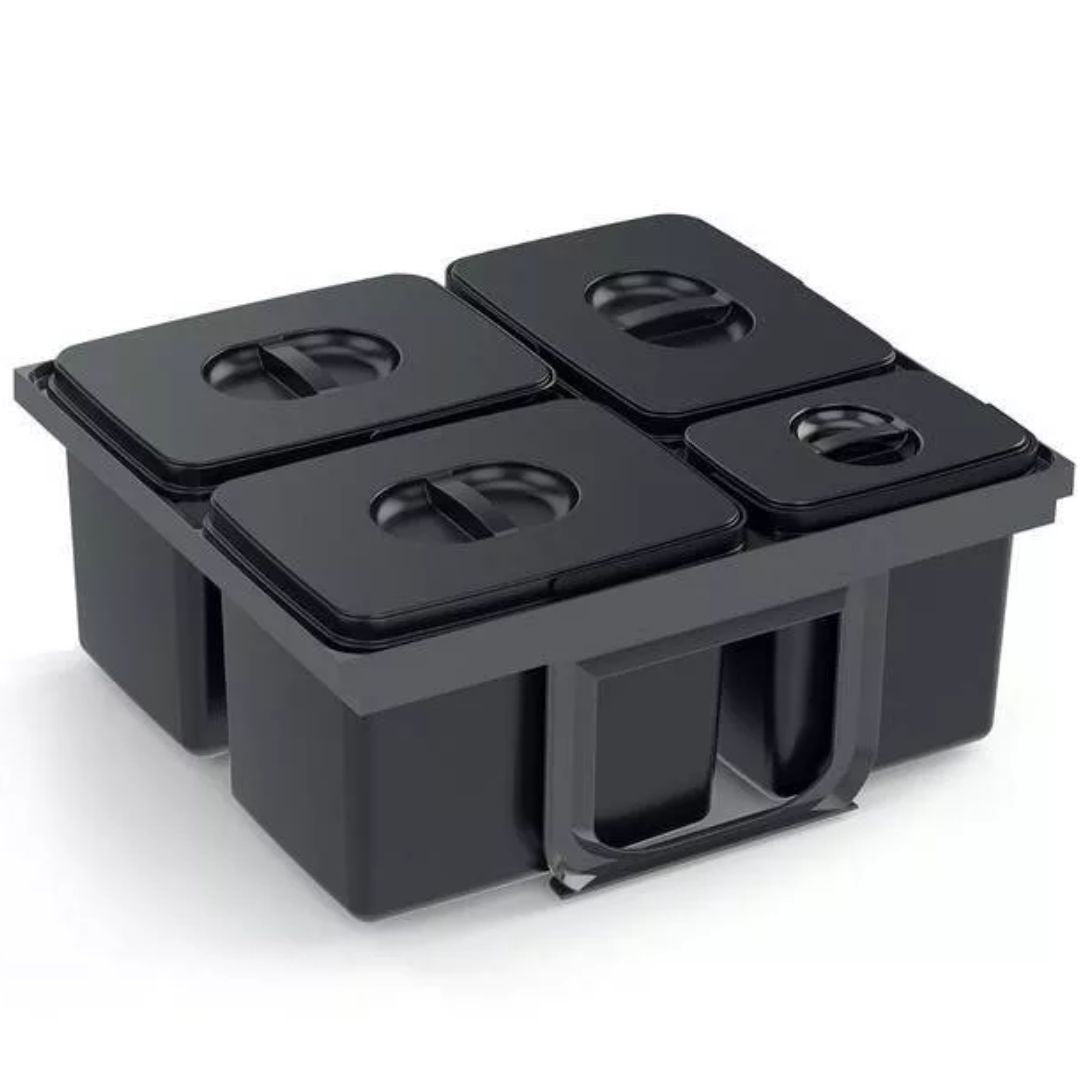 EKOTECH JAZZ 60 93004162602 Pattumiera Cassetto per Raccolta Differenziata 4 Contenitori