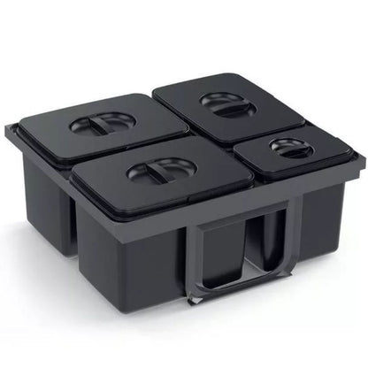 EKOTECH JAZZ 60 93004162602 Pattumiera Cassetto per Raccolta Differenziata 4 Contenitori