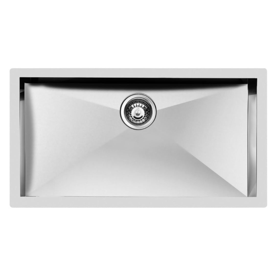 Foster Quadra 1218050 Lavello Incasso Sopratop/Filotop Acciaio Inox Spazzolato 1 Vasca cm. 86 x 46