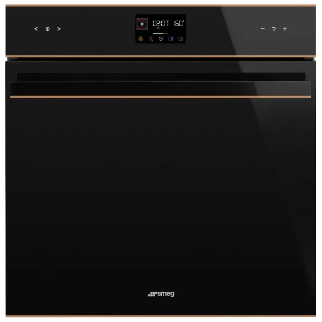 SMEG SOP6602TNR Galileo Forno Elettrico Pirolitico da Incasso Nero Pizza 68 Lt. cm. 60 x 60