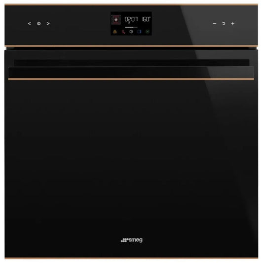 SMEG SOP6602TNR Galileo Forno Elettrico Pirolitico da Incasso Nero Pizza 68 Lt. cm. 60 x 60